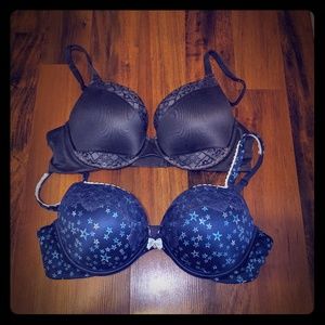 2 38C Body by Victoria Push Up Bras